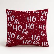 Almofada HoHoHo Tricot 50x50 Vermelho/Branco Almofada HoHoHo Tricot 50x50 Vermelho/Branco