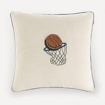 Almofada Infantil 45cm x 45cm 100% Algodão Basquete Almofada Infantil 45cm x 45cm 100% Algodão Basquete