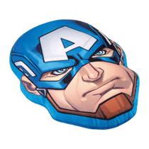Almofada Infantil Avengers Capitão América Lepper Transfer Azul