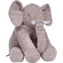 Almofada Infantil Buba Elefante Gigante - 48 cm - Cinza