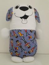 Almofada Infantil Divertida Petcão Azul Soldado - Kisoninho Baby - Rosa e Mari Arts