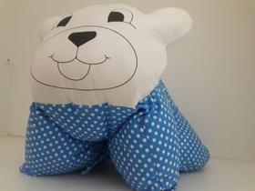 Almofada Infantil Divertida Urso Azul - Kisoninho Baby - Rosa e Mari Arts