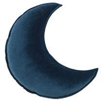 Almofada Infantil JIKAL - Formato de Estrela e Lua em Veludo Macio Azul-Petróleo Almofada Infantil JIKAL - Formato de Estrela e Lua em Veludo Macio Azul-Petróleo