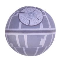 Almofada Infantil NoJo Star Wars Death Star - Pelúcia Cinza e Branca Almofada Infantil NoJo Star Wars Death Star - Pelúcia Cinza e Branca