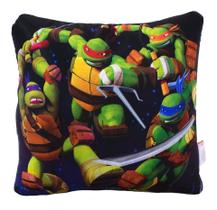 Almofada Infantil Quarto Menino Quadrada - Tartarugas Ninja