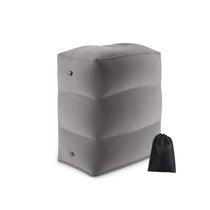 Almofada Inflável Pés Avião PVC 3 Níveis 40x30x43cm Cinza