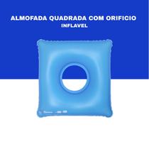 Almofada inflavel quadrada com orificio