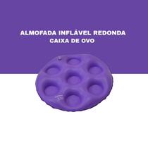 Almofada inflável redonda caixa de ovo