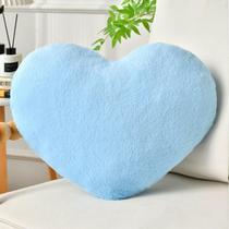Almofada IREMATE Heart Blue Faux Rabbit Fur 20x15cm Almofada IREMATE Heart Blue Faux Rabbit Fur 20x15cm