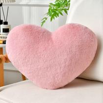 Almofada IREMATE Heart Pink Faux Rabbit Fur 20x15cm