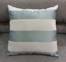 Almofada Jacquard Listrada Azul Céu