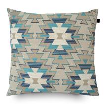 Almofada Jacquard Tripolli Nilo 40x40cm Azul/Bege