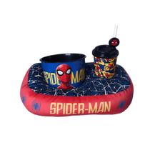 Almofada Kit Cinema Balde Pipoca Copo c/ Canudo Homem Aranha