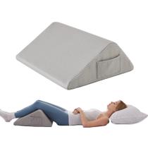 Almofada Knee Wedge Bedluxe Memory Foam Grey