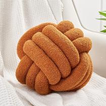Almofada Knot Uvvyui Soft Home Decorativa Redonda Caramel 35cm Almofada Knot Uvvyui Soft Home Decorativa Redonda Caramel 35cm