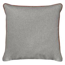Almofada Linho Bege Cru Areia Lisa Com Viés Luxuosa 43x43cm Almofada Linho Bege Cru Areia Lisa Com Viés Luxuosa 43x43cm