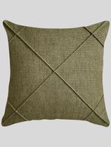 Almofada Linho Drapeada c/ Enchimento 43x43 cm Almofada Linho Drapeada c/ Enchimento 43x43 cm