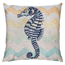 Almofada Linho Tema Marítimo Ideal Hotel Pousada Praia 45x45