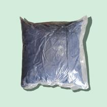 Almofada Lisa Azul 40x40 em espuma de flocos com tecido de Poliéster - Rose Cortinas