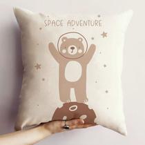 Almofada Little Estampada 40x40cm Urso Nude