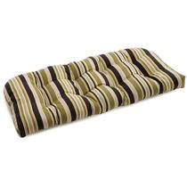 Almofada Loveseat Blazing Needles Outdoor com encosto arredondado