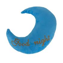 Almofada Lua - Good Night (Azul com Letra Dourada)