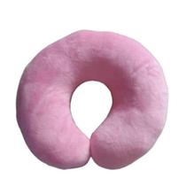 Almofada Macia De Pescoço Rosa Apoio Cabeça Descanso Rosa