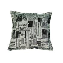 Almofada Macia Decoracão Sala Sofá Cama Estampa Jornal Cheia 40x40