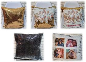 almofada mágica lantejoula almofada mágica lantejoula