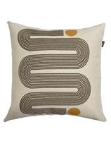 Almofada Manny Soft Marrom 40x40cm - Serigrafada Frente e Verso