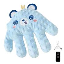 Almofada Mao Maozinha Nana Nenem Bebe Criança Tapinha Sono Naninha Cochilo Soneca USB Recarregavel Controle Remoto