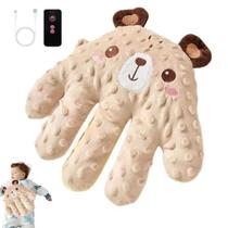 Almofada Mao Maozinha Palma Nana Nenem Bebe Criança Tapinha Sono Cochilo Soneca Recarregavel USB Controle Seguro Macio Almofada Mao Maozinha Palma Nana Nenem Bebe Criança Tapinha Sono Cochilo Soneca Recarregavel USB Controle Seguro Macio