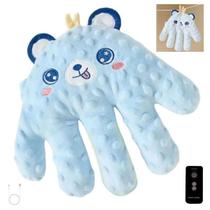 Almofada Maozinha Mao Nana Nenem Bebe Criança Tapinha Sono Soneca Cochilo Naninha USB Recarregavel Macio Conforto