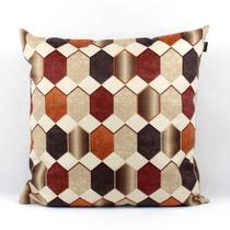 Almofada Maranelo Geométrico Marrom Vinho