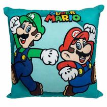 Almofada Mario e Luigi 40x40cm 10064727 - ZonaCriativa Almofada Mario e Luigi 40x40cm 10064727 - ZonaCriativa