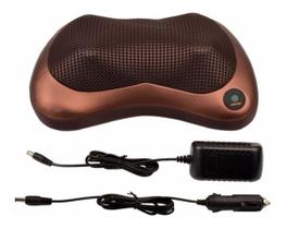 Almofada Massageador De Pescoço E Lombar Shiatsu Veicular Almofada Massageador De Pescoço E Lombar Shiatsu Veicular