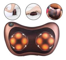 Almofada Massageador travesseiro Pescoço lombar veicular
