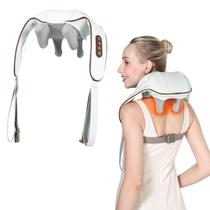 Almofada Massageadora Cervical KppeX 4D Sem Fio Shiatsu Almofada Massageadora Cervical KppeX 4D Sem Fio Shiatsu