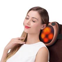 Almofada Massageadora Shiatsu Com Termo Terapia Para Pescoço - Massage Pillow