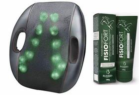 Almofada Massageadora Shiatsu Lumina 3d Bivolt + Pomada Fisiofort Almofada Massageadora Shiatsu Lumina 3d Bivolt + Pomada Fisiofort