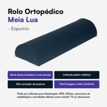 Almofada Meia Lua De Posicionamento D28 20x60cm ComTecido Impermeável Chumbo Espumix