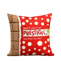 Almofada mensagem a Vida é Um Prestigio 45 x 45