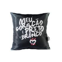 Almofada - Meu Coração É Preto E Branco Corinthians