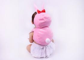 Almofada Mochila Protetor Encosto Cabeça Bebê Coelhinho - Baby Adoleta