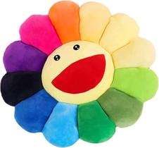 Almofada mttdxnh Rainbow Flower 43 cm Almofada de piso/costas