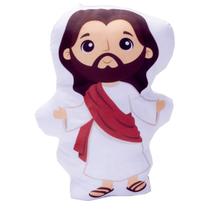 Almofada Naninha Religiosa Jesus Cristo ou Nossa Senhora Aparecida Infantil Decoração Hipoalérgica