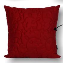 Almofada Natal 55x55 Suede Vermelho 22 Toque de Arte