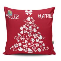 Almofada Natal Com Ziper Estampa Digital Unidade 45x45