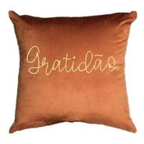 Almofada Natal Foil Laranja Belchior 43x43cm