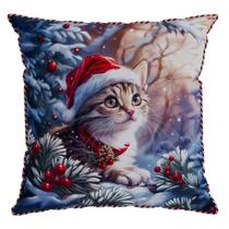 Almofada Natalina Cordone My Cat 445515 43X43Cm Belchior